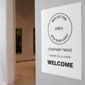 会社シンプルロゴの色へようこそ ポスター