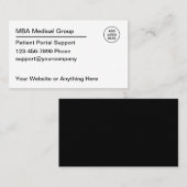 会社シンプルロゴ患者ポータルのサポート 名刺 (正面/裏面)