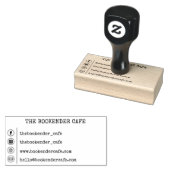 会社シンプル名刺ソーシャルメディア ラバースタンプ (押印)