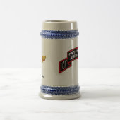 会社スクロールが付いているビールステイン ビールジョッキ (中央)