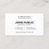 会社スタイリッシュの白黒白プロフェッショナル 名刺 (裏面)