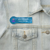 会社スタッフ用のカスタマイズ可能なロゴ名タグ 名札 (インサイチュ)