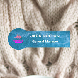 会社スタッフ用のカスタマイズ可能なロゴ名タグ 名札