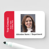 会社スペシャルイベント名タグバッジ（写真付き） 名札 (インサイチュ)