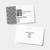 会社セキュリティバッジ バッジ (正面＆裏面)