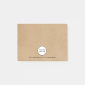 会社パーソナライズされたのビジネスロ素朴ゴ ポストイット (正面)