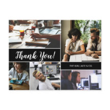 会社パーソナライズされたの写真コラージュありがとう