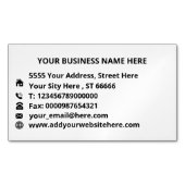 会社パーソナライズされたの名刺マグネット マグネット名刺 (正面)