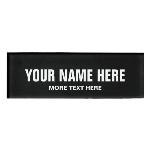 会社パーソナライズされたの社名タグ 名札 (正面)