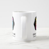 会社パーソナライズされたの販促ロゴ ジャンボコーヒーマグカップ (裏面)