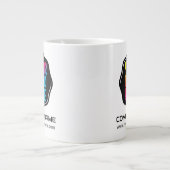 会社パーソナライズされたの販促ロゴ ジャンボコーヒーマグカップ (正面)