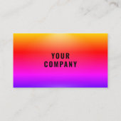 会社パーソナライズされたカラフルの名刺 名刺 (裏面)