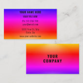 会社パーソナライズされたカラフルの名刺 名刺 (正面/裏面)