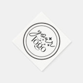 会社パーソナライズされたロゴカクテルナプキンス スタンダードカクテルナプキン (角)