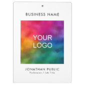 会社パーソナライズされたロゴビジネス企業の クリップボード (裏面)