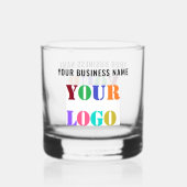 会社パーソナライズされたロゴ及びカスタム文字事業 ウイスキーグラス (裏面)