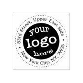 会社パーソナライズされたロゴ差出人住所 ラバースタンプ (インプリント)