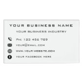 会社パーソナライズされた会社名タグ 名札 (正面)