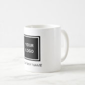 会社パーソナライズされた名とロゴコーヒーマグ コーヒーマグカップ (正面右)