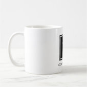 会社パーソナライズされた名とロゴコーヒーマグ コーヒーマグカップ (左)