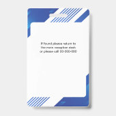 会社パーソナライズされた社員ロゴおよびQRコード バッジ (裏面)