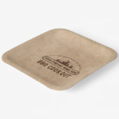 会社パーソナライズされたBBQ紙プレート ペーパープレート (傾斜あり)