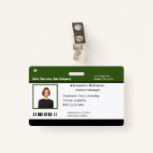 会社ビジネス従業員ID ID バッジ (正面クリップ)