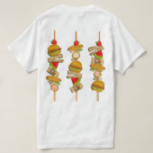 会社ピクニック オフィスパーティー Tシャツ (デザイン裏面)