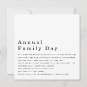 会社ファミリーデイビジネスロゴホワイト招待状 招待状 (正面)