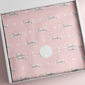 会社ブランドモノグラムパターン赤面ピンク 薄葉紙