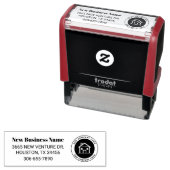 会社ブランドロゴのアドレスの追加 セルフインキングスタンプ (インサイチュ)