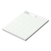 会社プロジェクト名 10x10 四方罫線入り ノートパッド (回転)