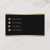 会社プロフェッショナルロゴデザイン名刺 名刺 (裏面)