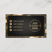 会社プロフェッショナルロゴデザイン名刺 名刺 (裏面)