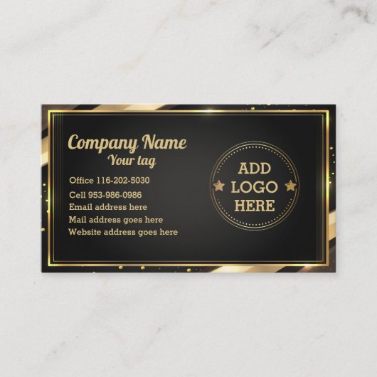 会社プロフェッショナルロゴデザイン名刺 名刺 (正面)