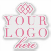 会社プロモーションステッカー |ここにロゴのラベル シール (正面)