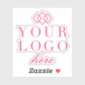 会社プロモーションステッカー |ここにロゴのラベル シール (シート)