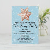 会社ホリデークリスマスパーティースターブルースノー 招待状 (スタンド正面)