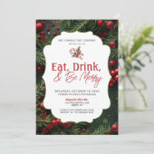 会社ホリデーパーティー招待状 招待状 (スタンド正面)