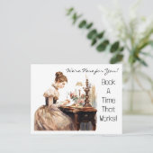 会社マーケティング事業葉書 ポストカード (スタンド正面)