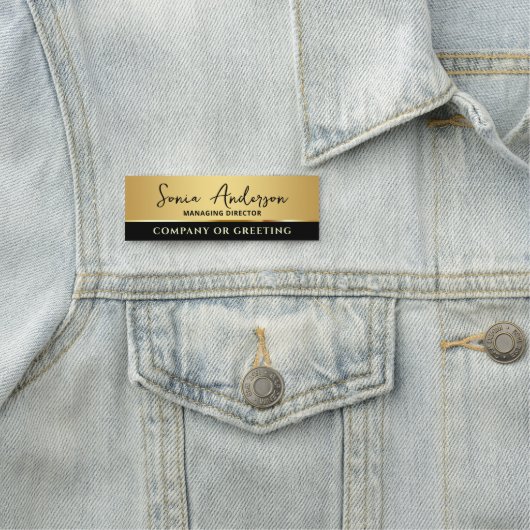 会社モダンのビジネスプロフェッショナルの追加企業の 名札 (インサイチュ)