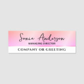 会社モダンのビジネスプロフェッショナルの追加企業の 名札 (正面)