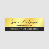 会社モダンのビジネスプロフェッショナルの追加企業の 名札 (正面)