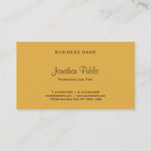 会社モダンのミニマエレガントリストテンプレート 名刺 (裏面)