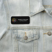 会社モダンのロゴ従業員の磁気 名札 (インサイチュ)