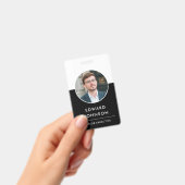 会社モダンの写真ID QRコードカード従業員 バッジ (手持ち)