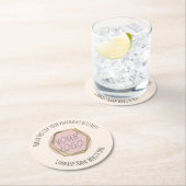 会社モダンの業務に感謝自然 ラウンドペーパーコースター (インサイチュ)