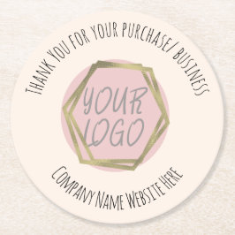 会社モダンの業務に感謝自然 ラウンドペーパーコースター