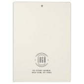 会社モダンカスタムロゴ・ビジネス・ブランド クリップボード (裏面)