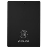 会社モダンカスタムロゴ・ビジネス・ブランド クリップボード (裏面)